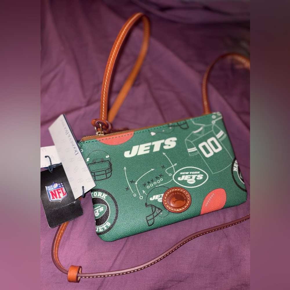 Dooney & Bourke Green Jets Crossbody Bag